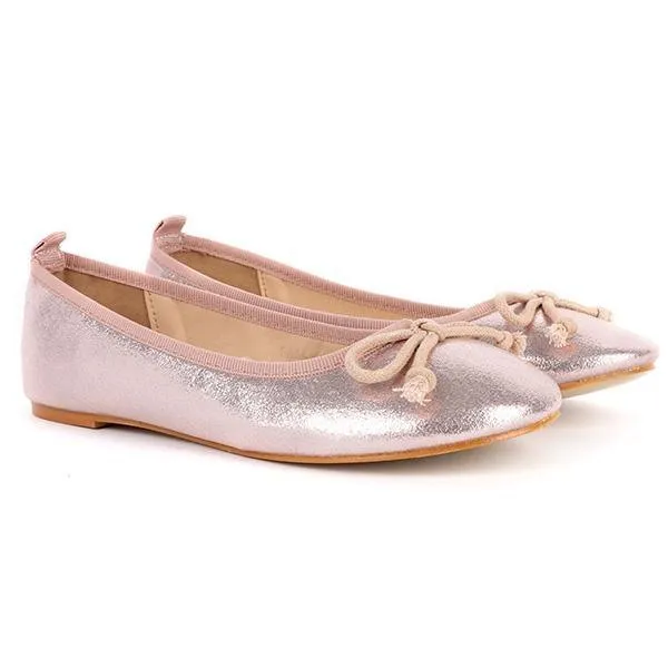 ROSE PINK GIRLS BALLERINA SHOE