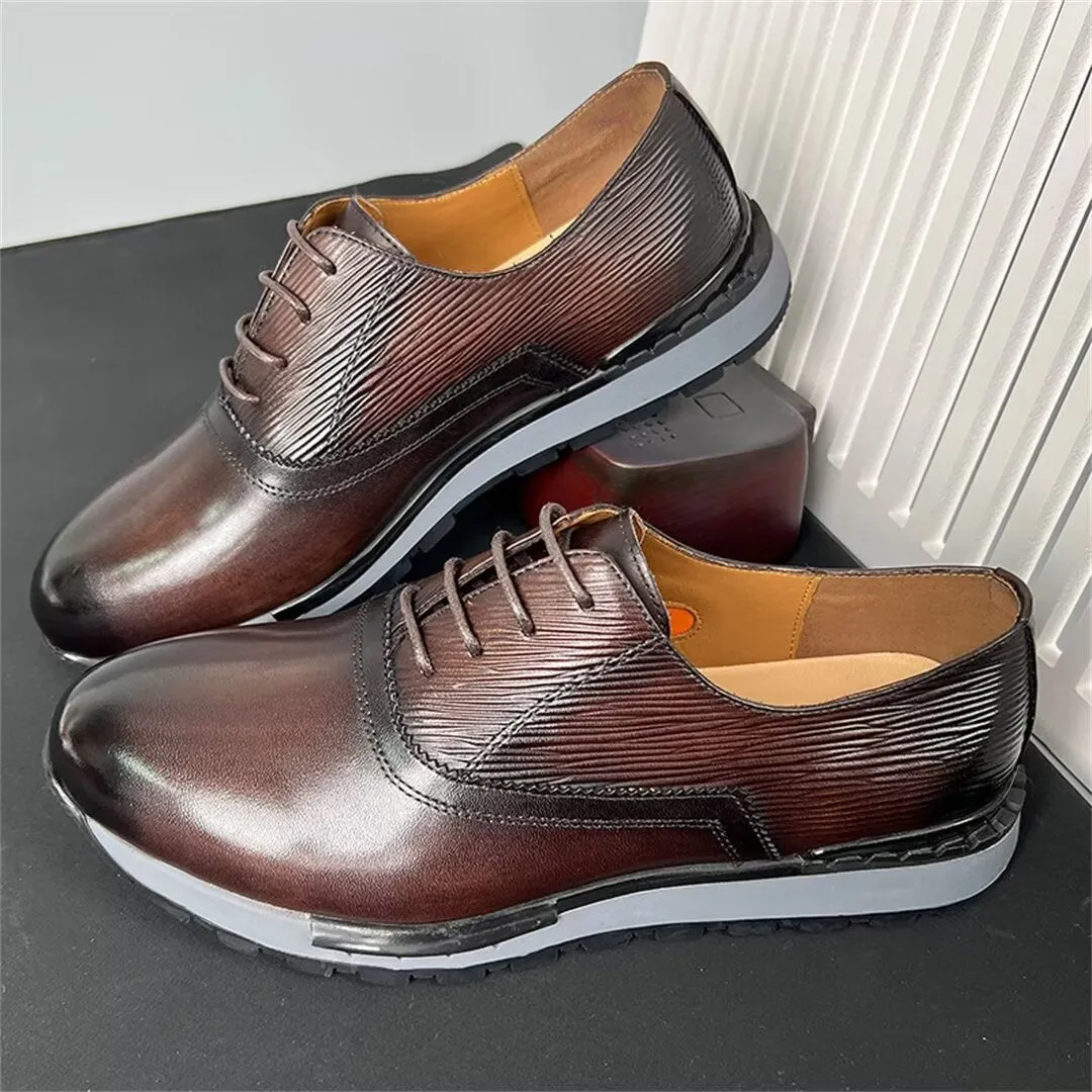 Sleek Cow Leather Casual Shoes