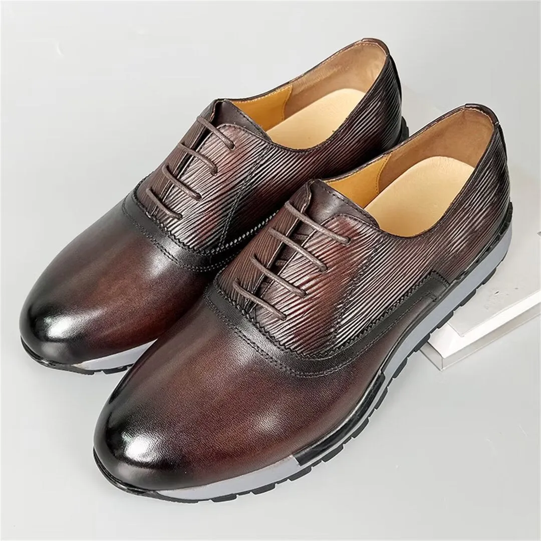 Sleek Cow Leather Casual Shoes