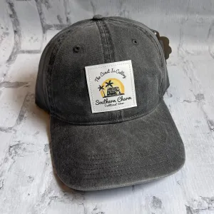 Southern Charm "Coast Is Calling" Hat - Charcoal with Leather Patch