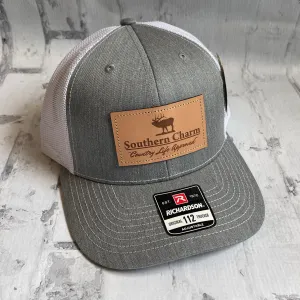 Southern Charm "Elk CLA" Hat - Gray with Leather Patch