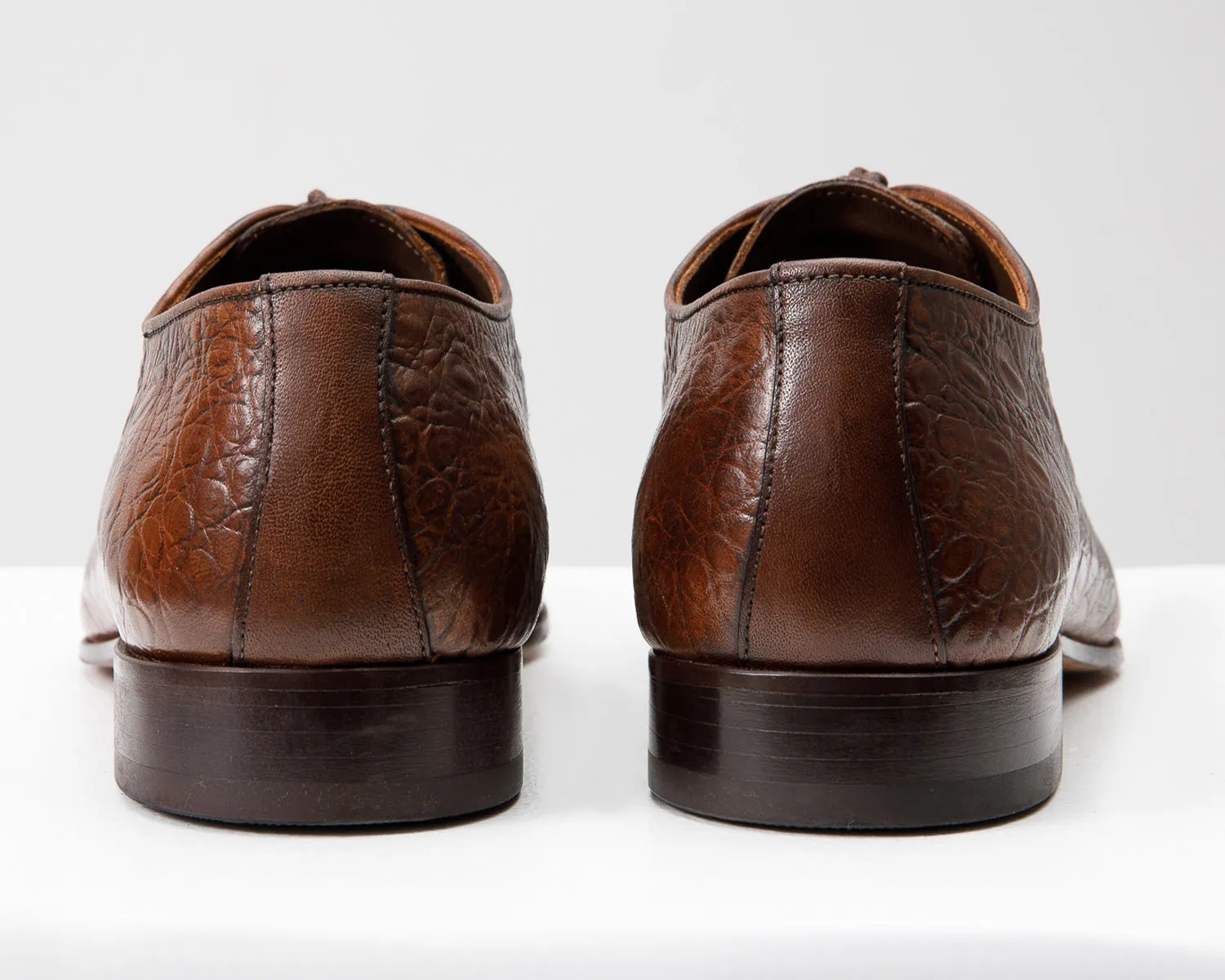 The Randor Brown Leather Oxford Men Shoe