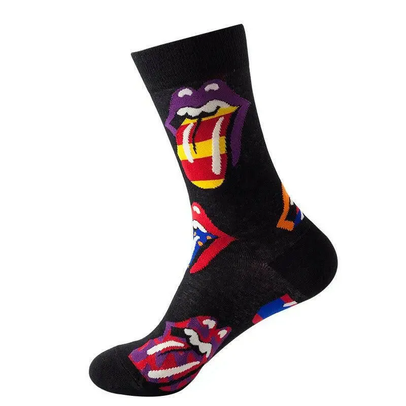 Tongue Pattern Socks