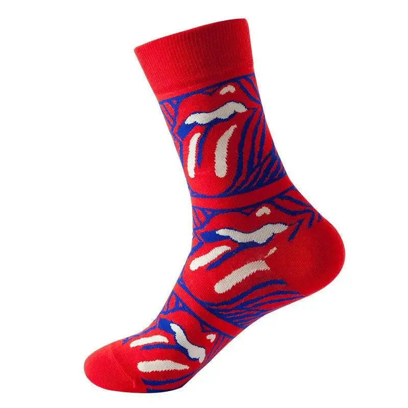 Tongue Pattern Socks