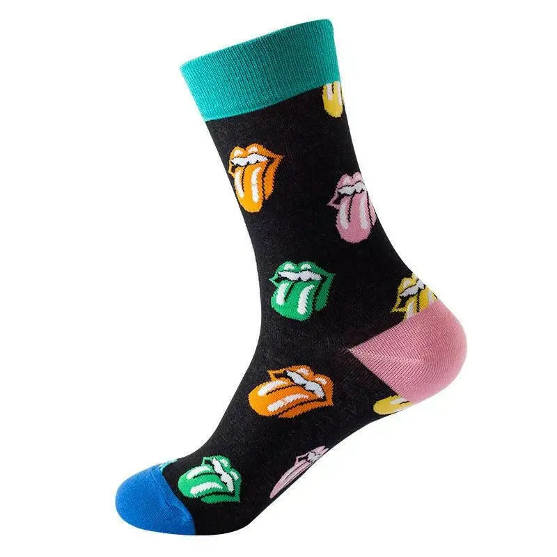 Tongue Pattern Socks