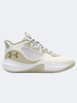 Under Armour Lockdown 6 Men Basketball Shoes White/Silt/Gold