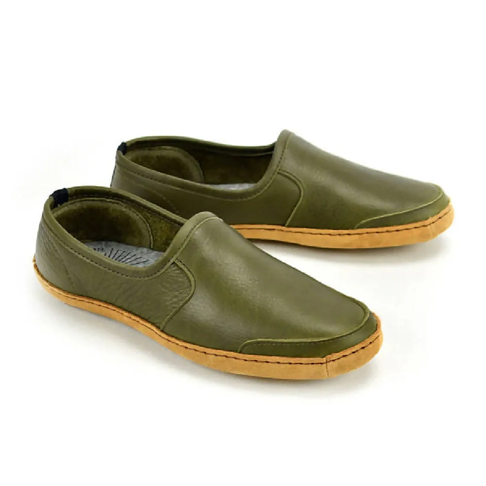 Vermont House Shoes: Loafer - Olive