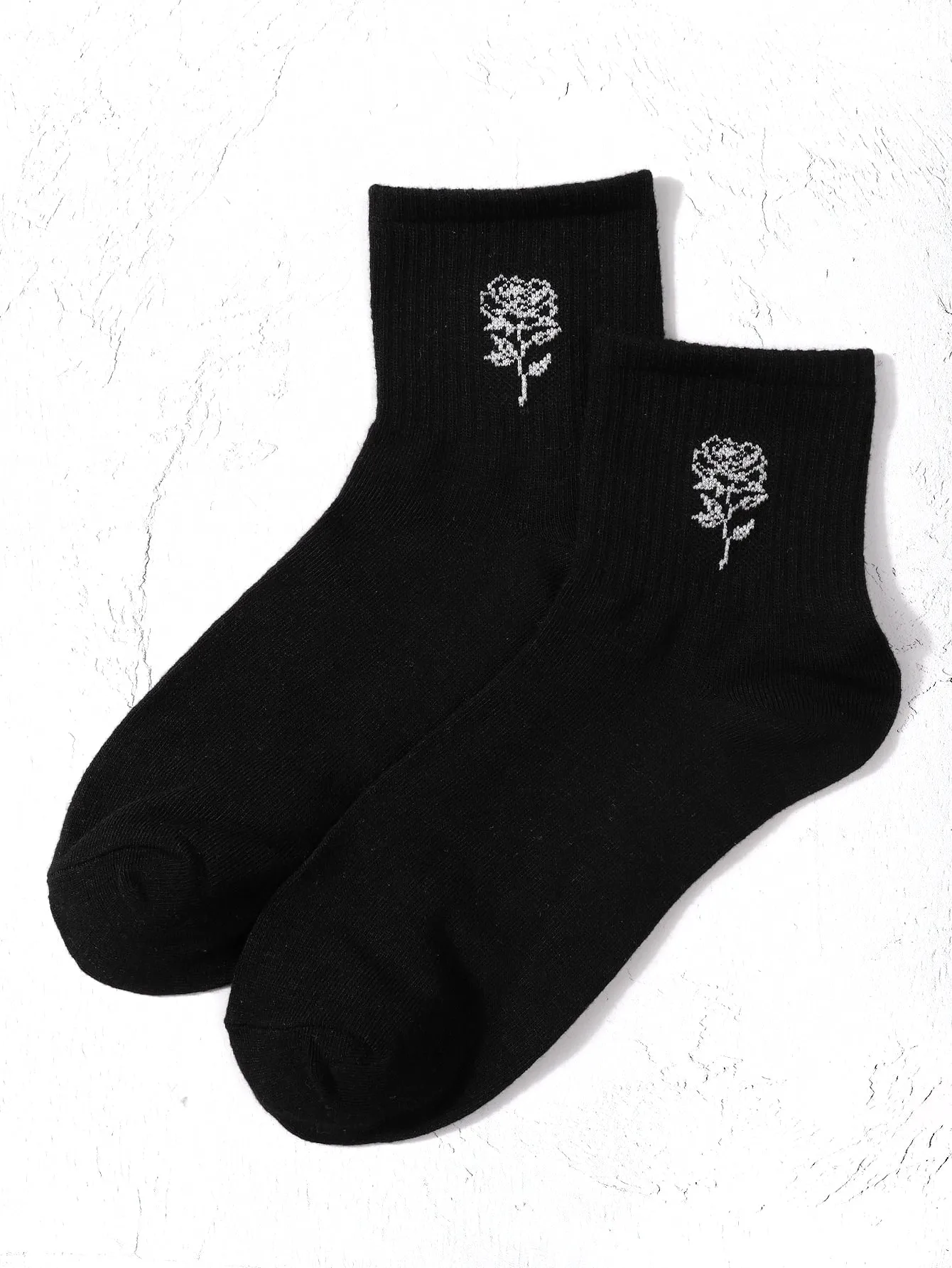 White Flower Socks Funny Socks for Women Novelty Socks Funky Socks Gift for Her