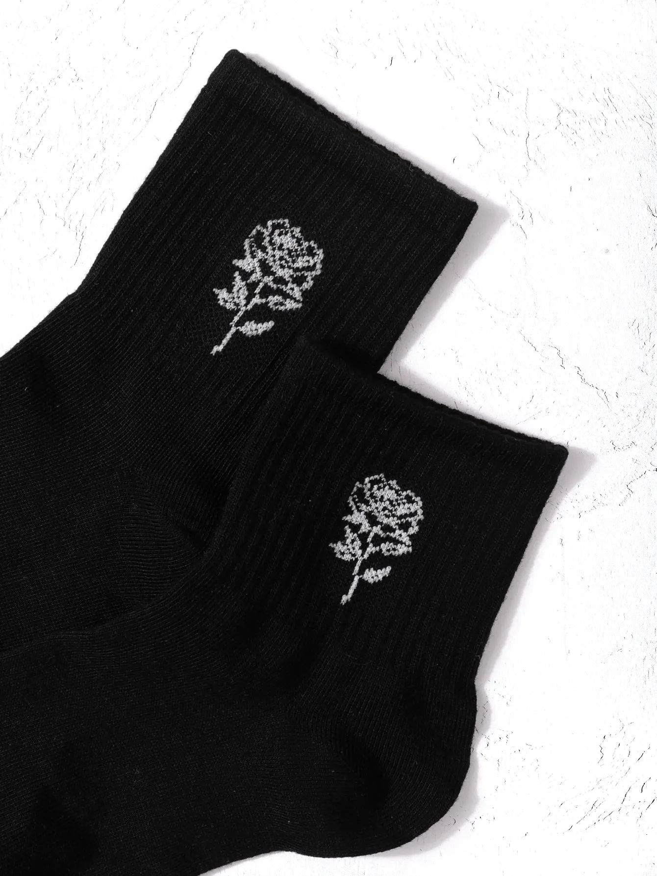 White Flower Socks Funny Socks for Women Novelty Socks Funky Socks Gift for Her