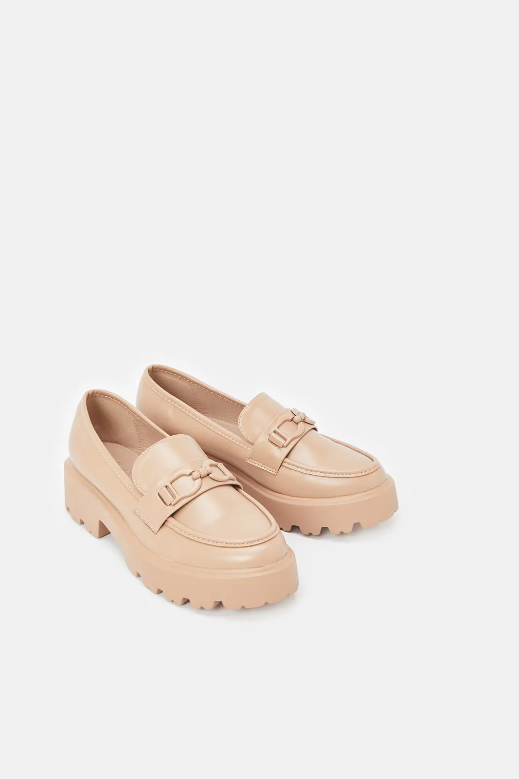 Women Beige Platform Shoes