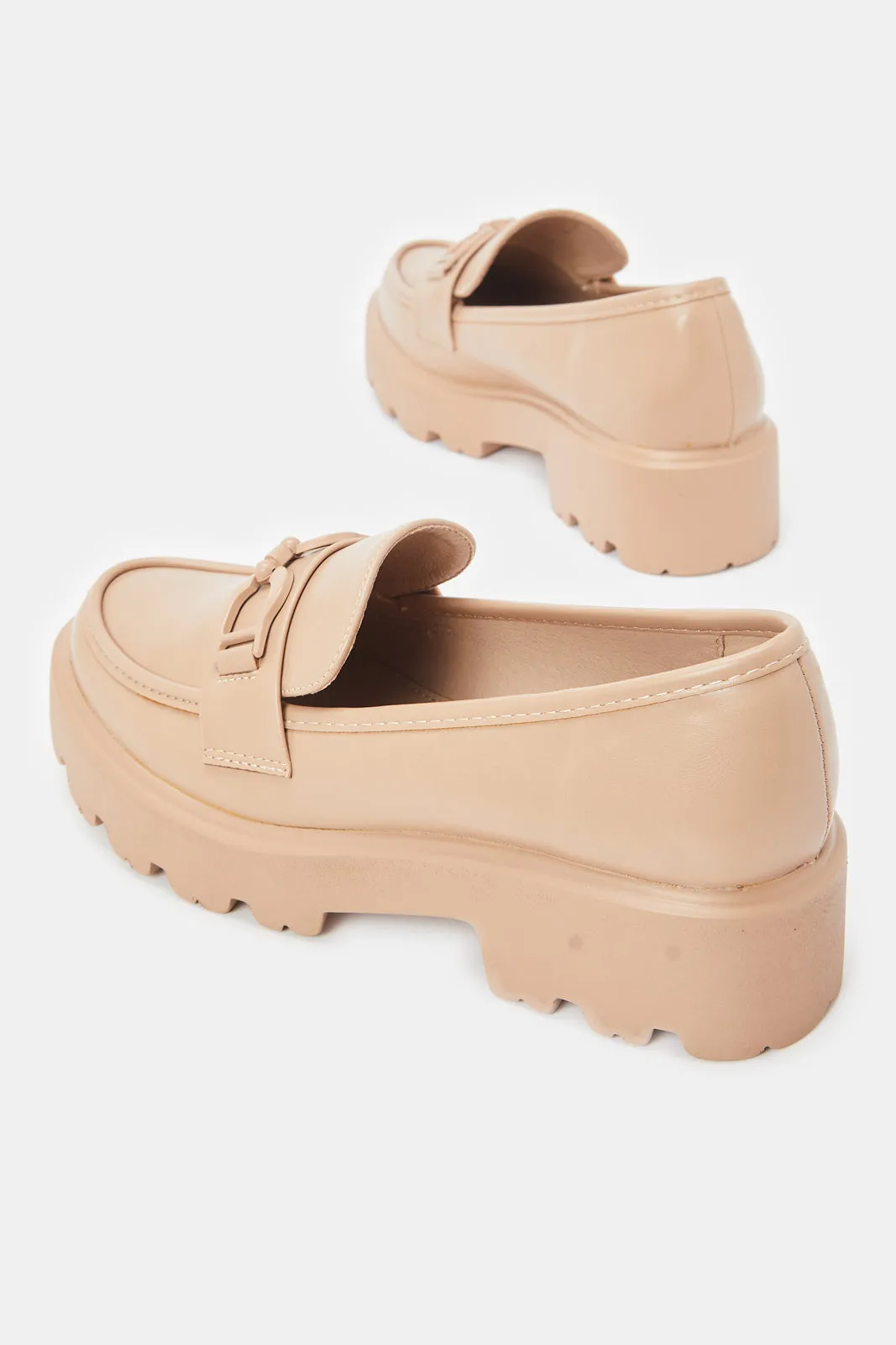 Women Beige Platform Shoes