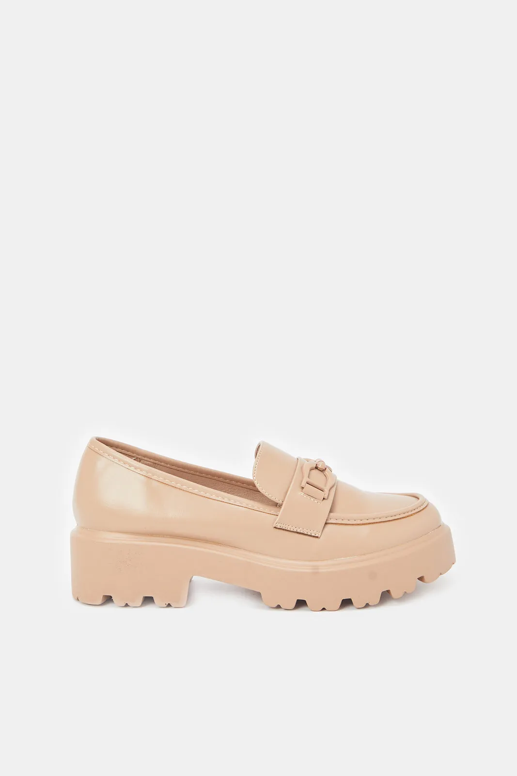 Women Beige Platform Shoes