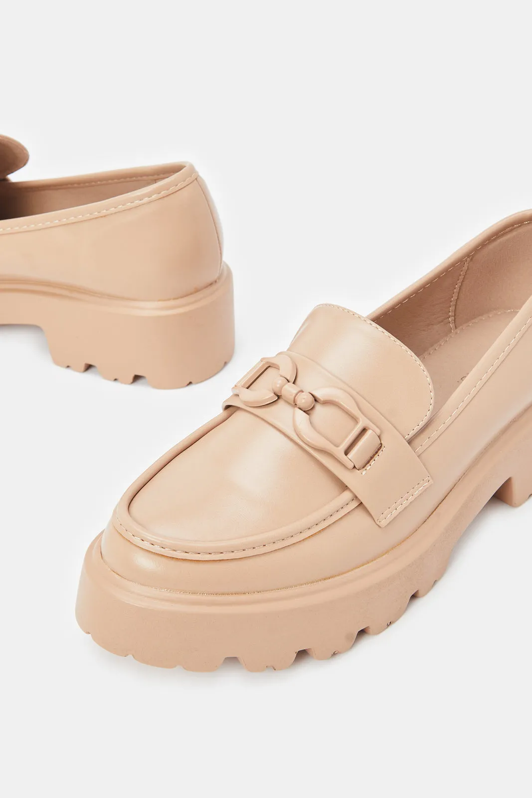 Women Beige Platform Shoes